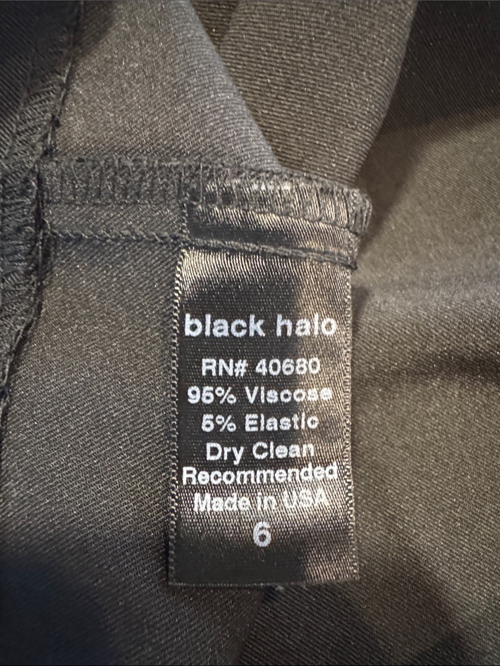 black halo Black Mini Dress Like New - Picture 5 of 5